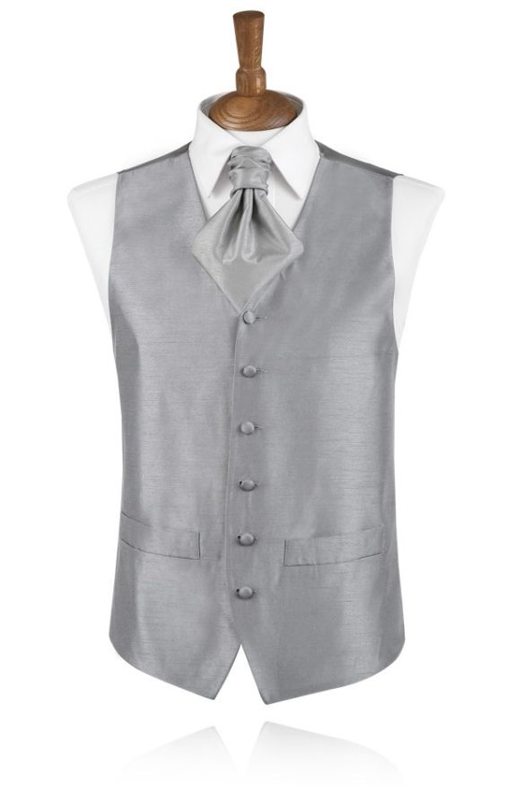 Silver hot sale waist coat