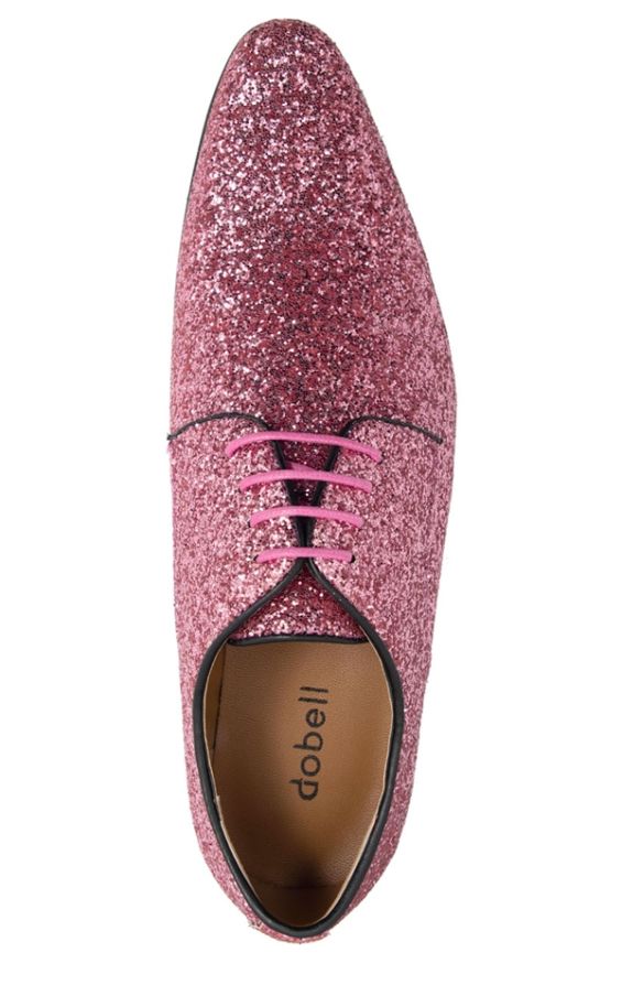 Mens pink 2025 glitter shoes