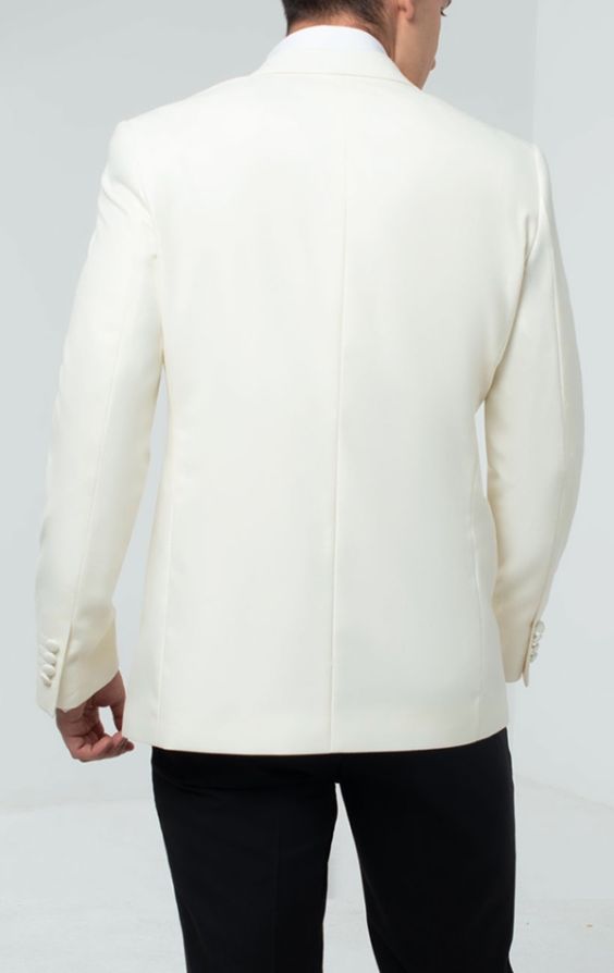 Mens white deals suit jacket