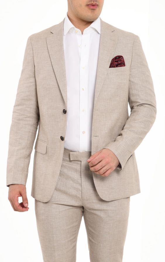 Mens cream hotsell linen jacket