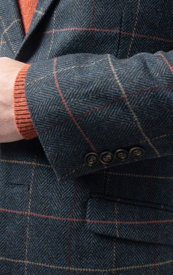 Window pane check on sale jacket