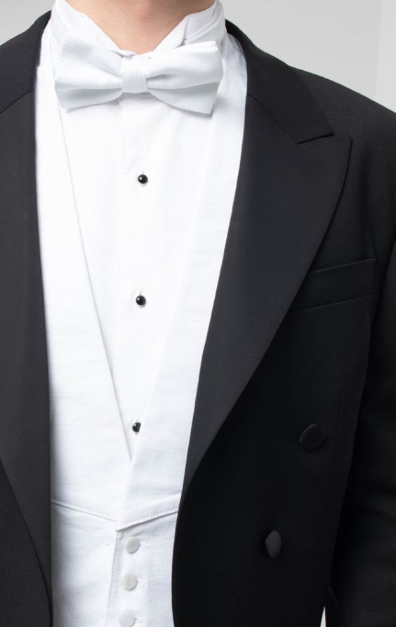 White bow clearance tie