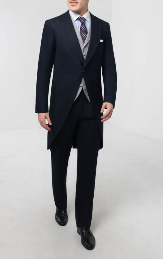 Navy best sale morning suit