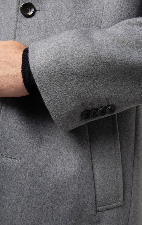 Mens grey epsom on sale coat