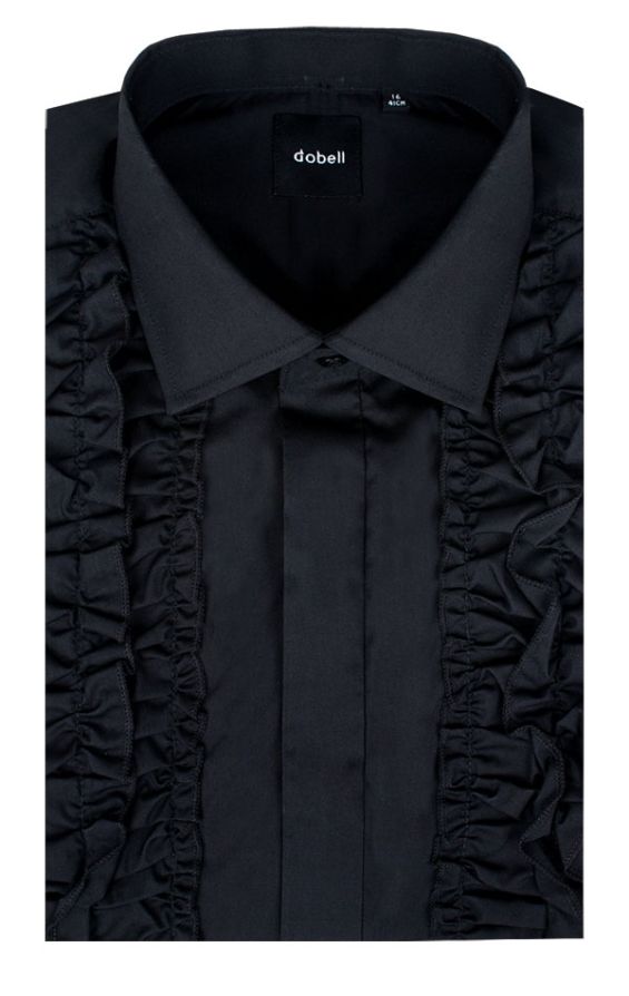 Mens ruffled tuxedo top shirt uk