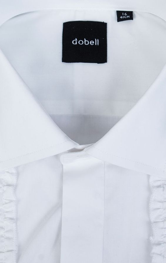 Mens ruffle deals front dress shirt