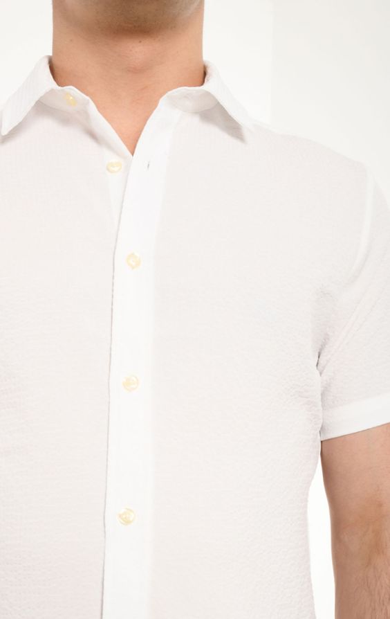 Mens seersucker short hot sale sleeve shirts