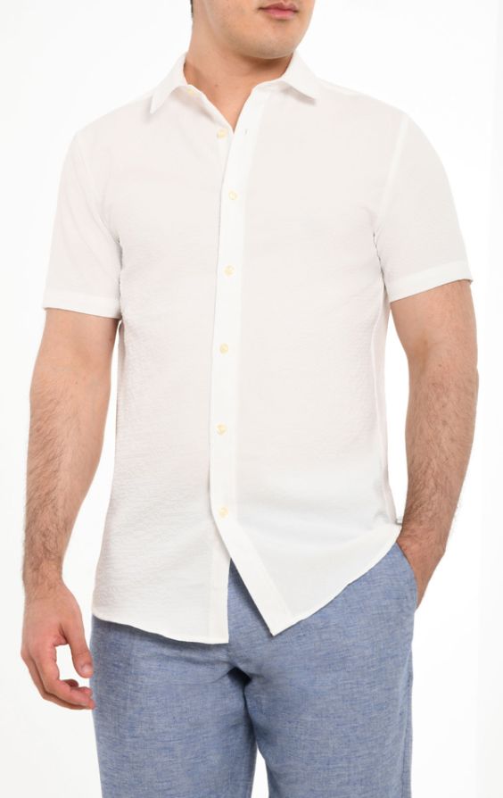 Mens seersucker clearance short sleeve shirts