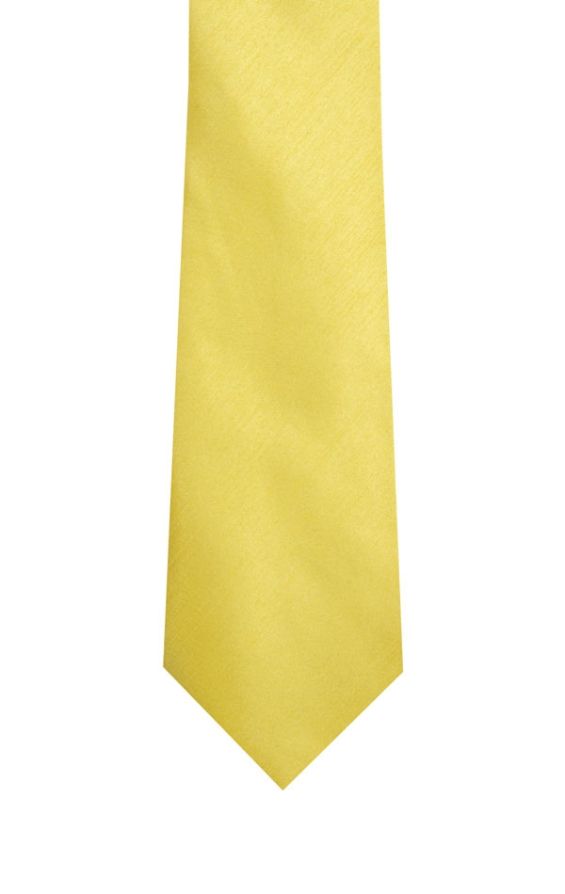 Dobell Yellow Dupion Tie | Dobell