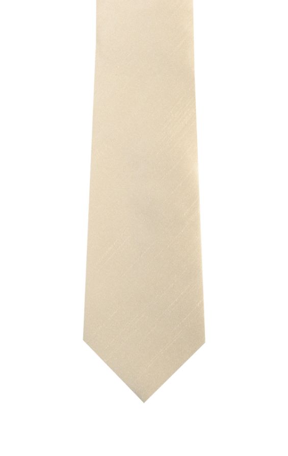 Dobell Gold Dupion Tie | Dobell