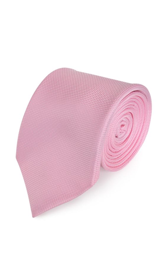 Pink Textured Tie | Dobell