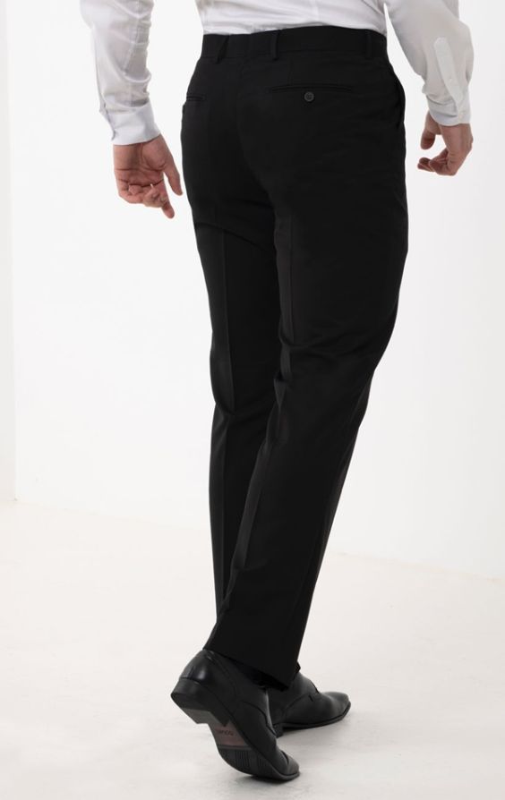 Black suit trousers