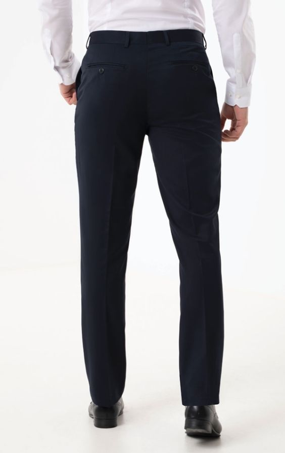 Slim-Fit, Black Tuxedo Trousers by Dobell