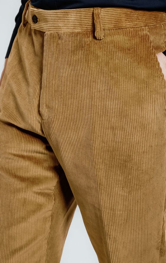 Big and tall store pleated corduroy pants