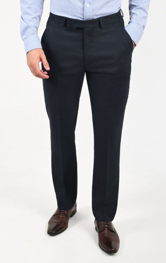 Dobell Navy Twill Suit Trousers | Dobell