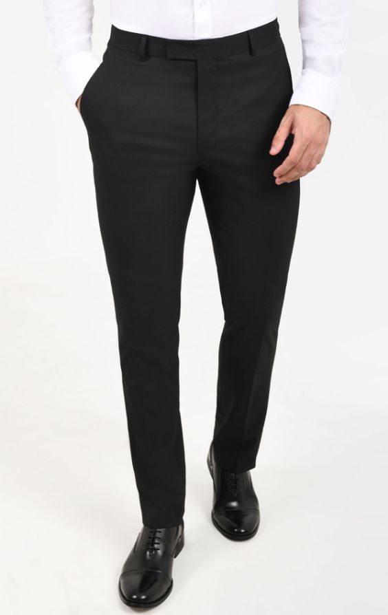 Dobell Black Slim Fit Suit | Dobell