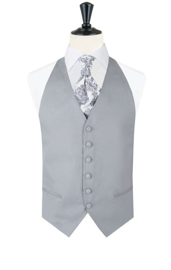 Dobell Dove Grey Backless Morning Suit Waistcoat | Dobell