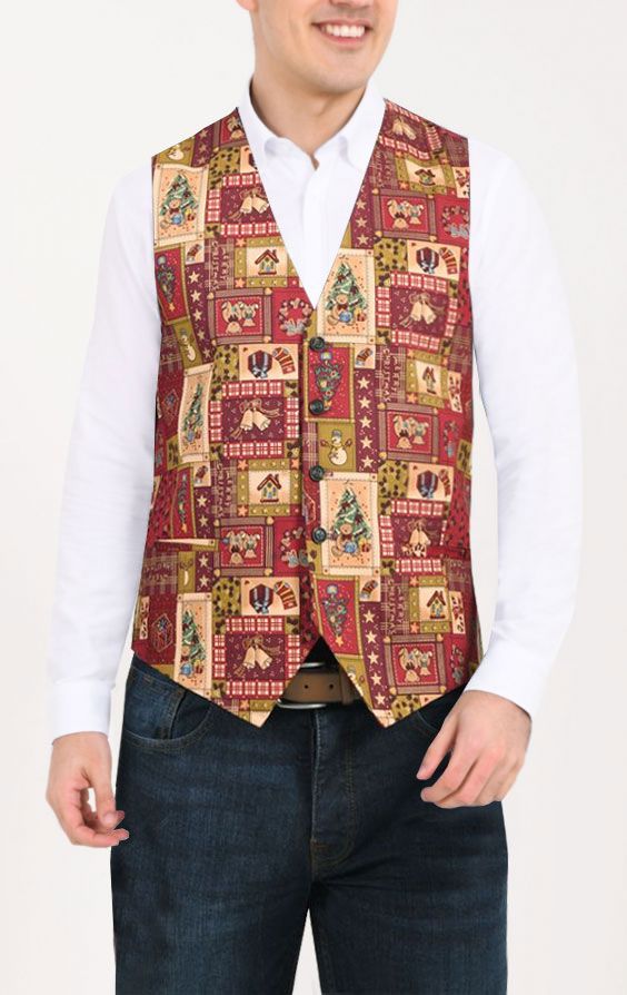 Mens 2025 festive waistcoats