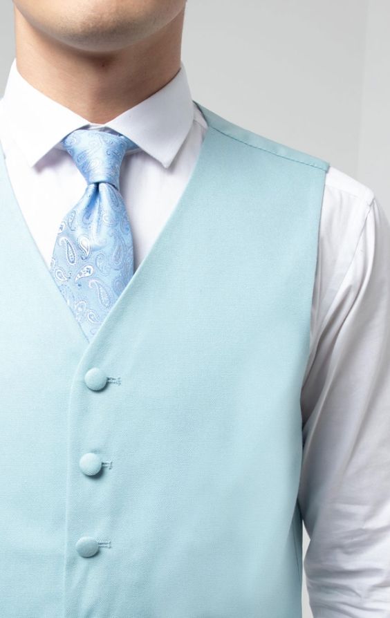 Duck egg blue double breasted outlet waistcoat