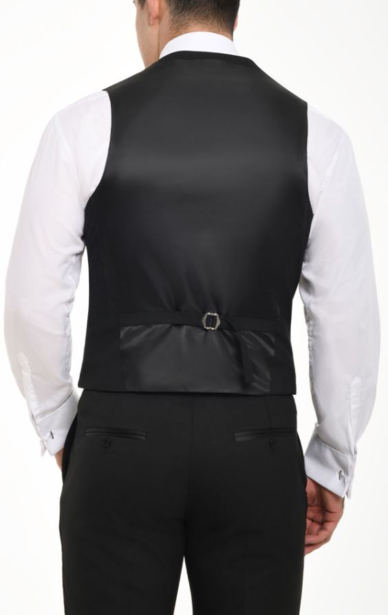 Slim fit black on sale waistcoat