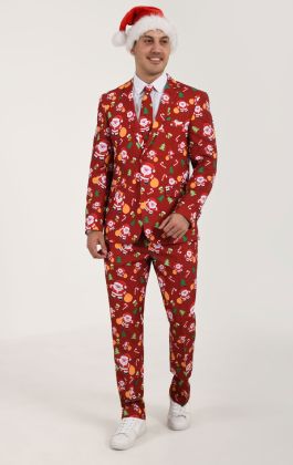 Christmas blazer sales and tie