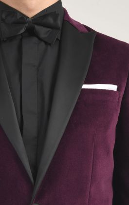 Mens purple velvet hot sale tuxedo jacket