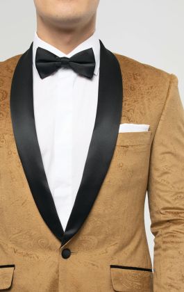 Mens gold 2025 dinner jacket