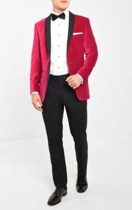 Tuxedo white hot sale and red