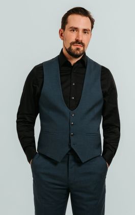 Deep on sale cut waistcoat