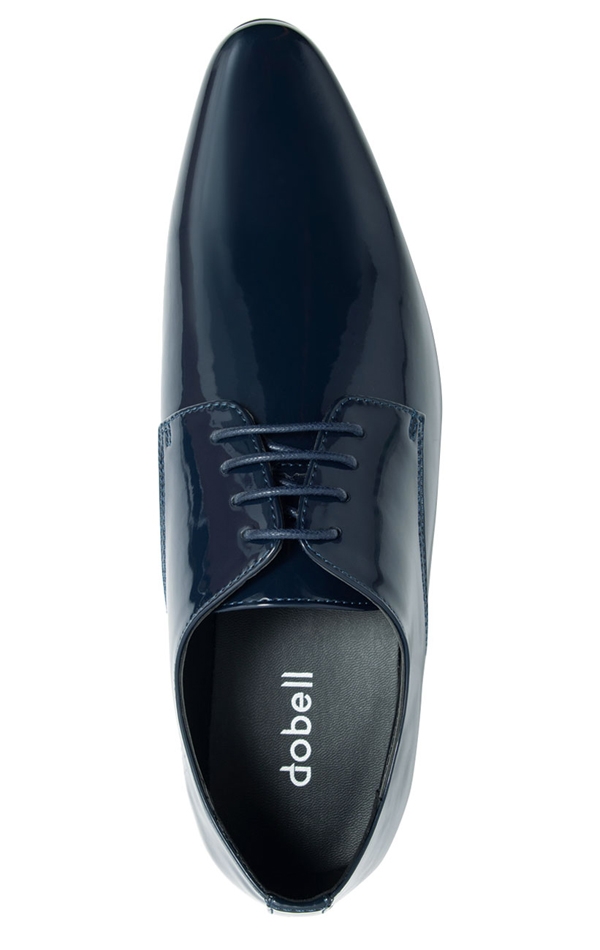 Dobell Navy Patent Contemporary Dress Shoes Dobell