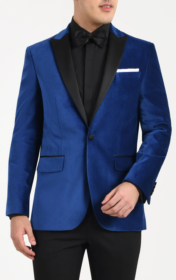 Blue velvet dinner jacket uk best sale