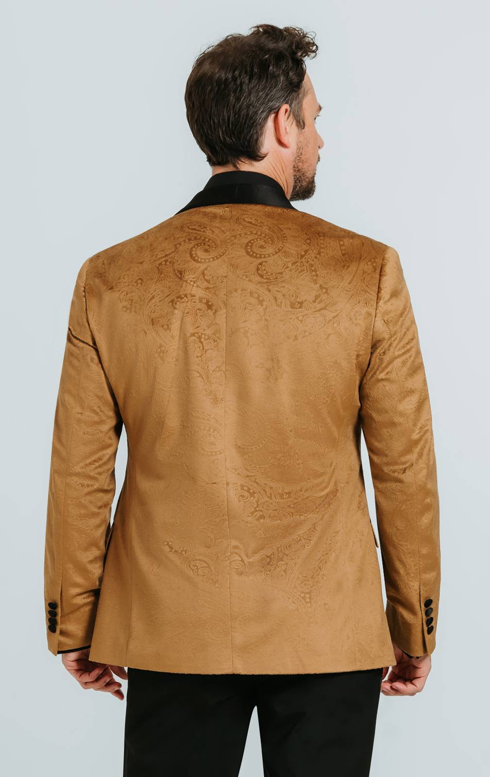 Gold paisley tuxedo jacket hotsell